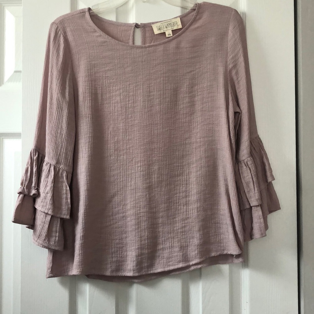 Pale pink blouse